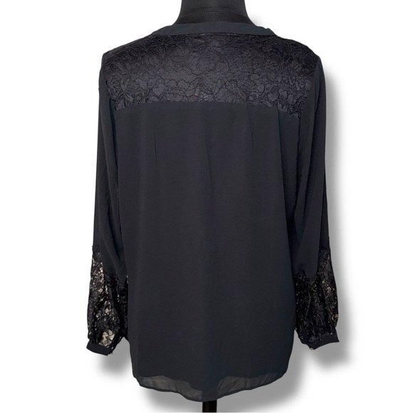 CITY CHIC Mysterious Lace Top - Black Plus 20 (L) - Picture 4 of 16